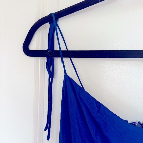 Reformation Blue Tie Dress - Picture 3 of 8